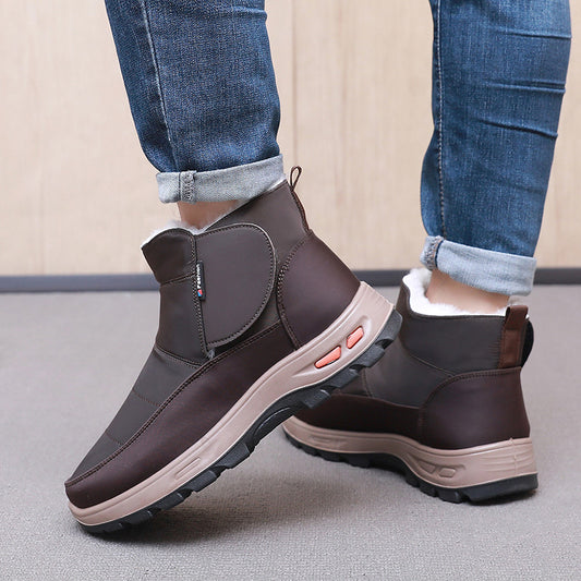 🔥【39-45】👟Zapatos de invierno para hombre hechos de puro algodón más terciopelo y pelo grueso.